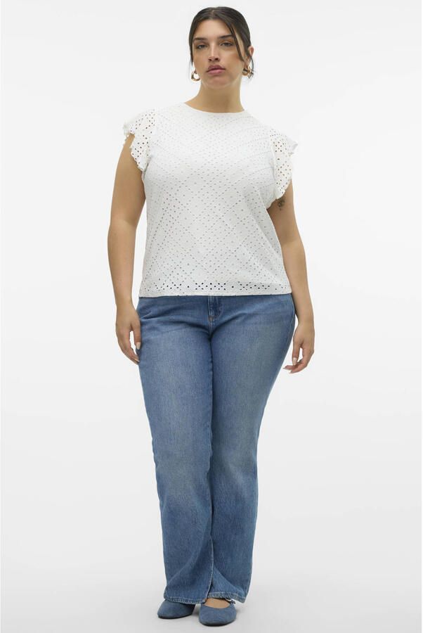 VERO MODA CURVE T-shirt wit - Foto 3