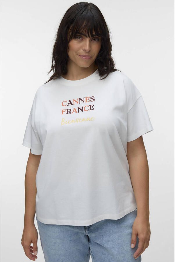 VERO MODA CURVE T-shirt wit