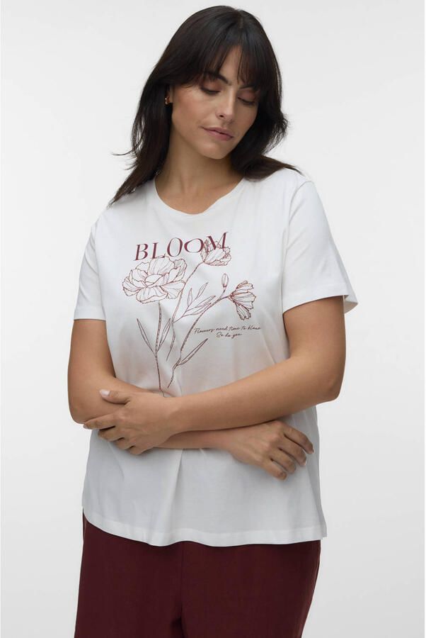 VERO MODA CURVE T-shirt wit