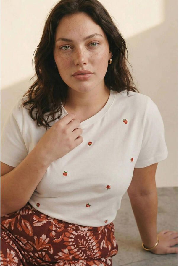 VERO MODA CURVE T-shirt wit