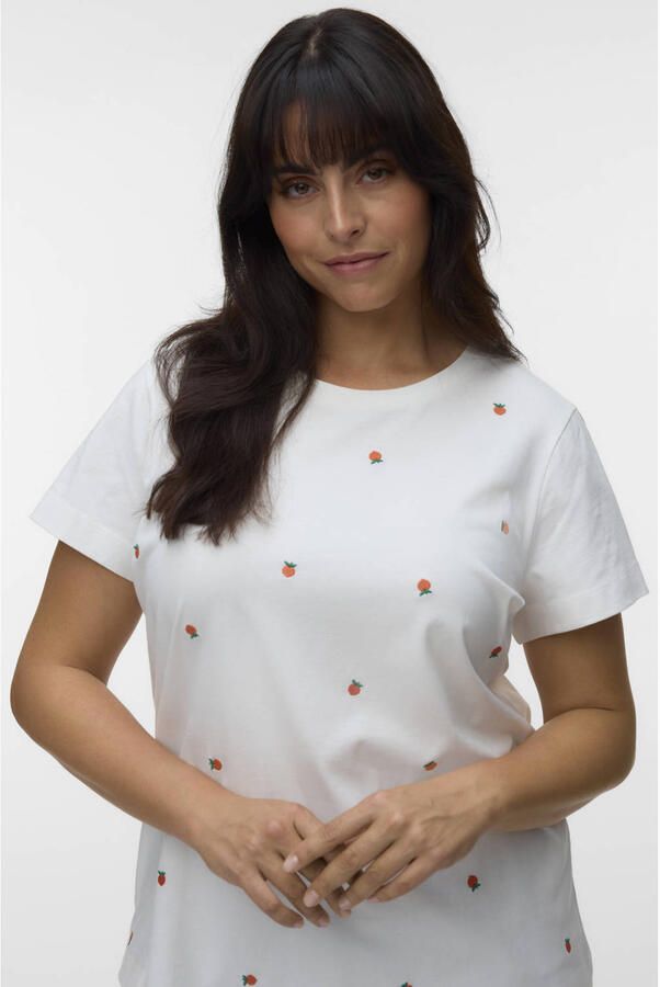VERO MODA CURVE T-shirt wit - Foto 3