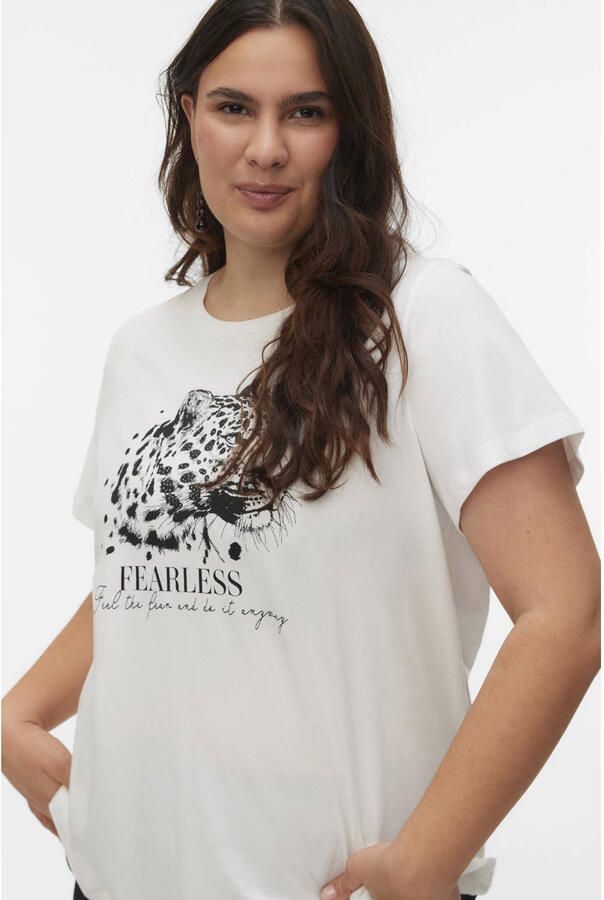 VERO MODA CURVE T-shirt wit
