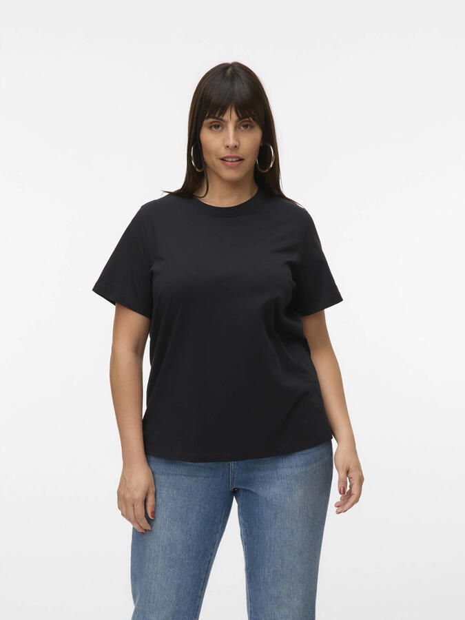 Vero Moda Curve Shirt met korte mouwen VMPAULINA SS T-SHIRT GA JRS NOOS CUR