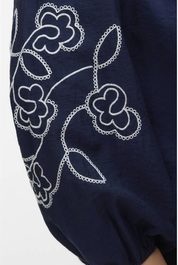 VERO MODA CURVE top blauw broderie - Foto 2
