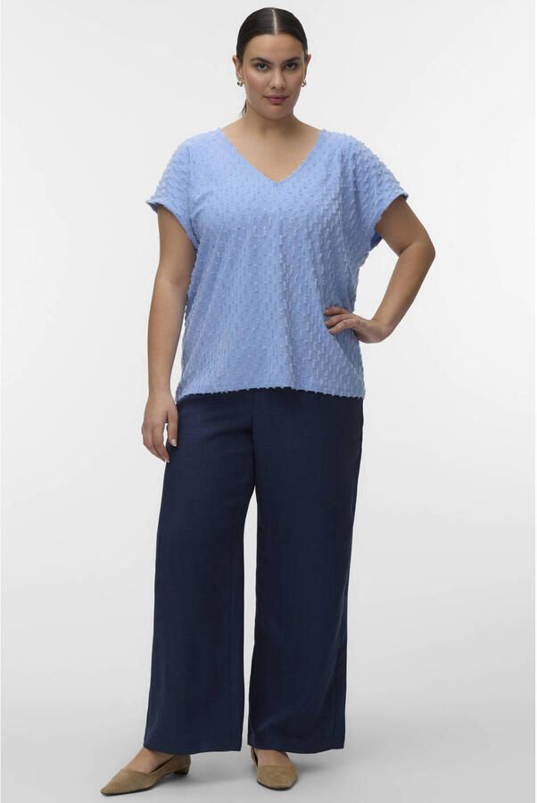 VERO MODA CURVE top blauw