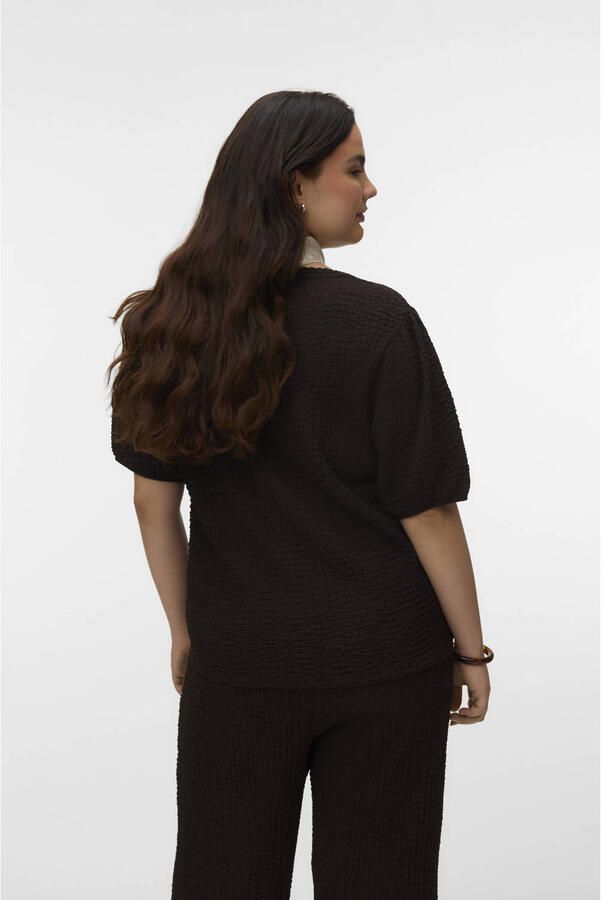 VERO MODA CURVE top donkerbruin - Foto 3
