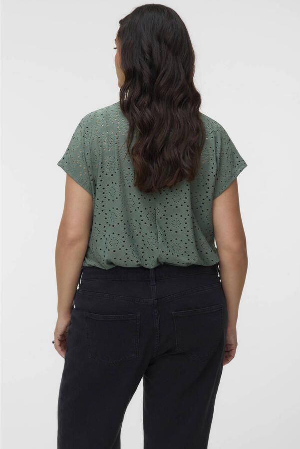 VERO MODA CURVE top groen - Foto 3