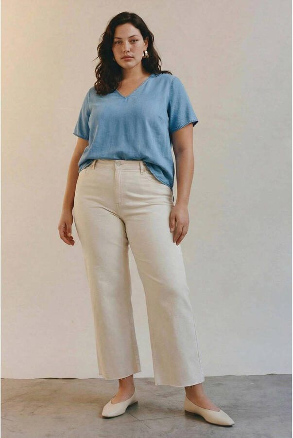 VERO MODA CURVE top medium blue denim - Foto 2