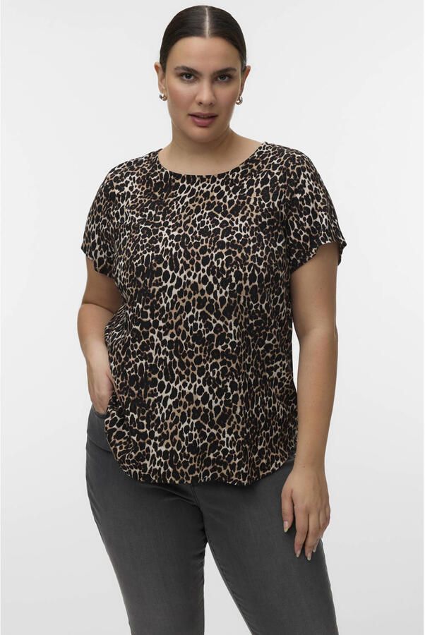 VERO MODA CURVE top met panterprint