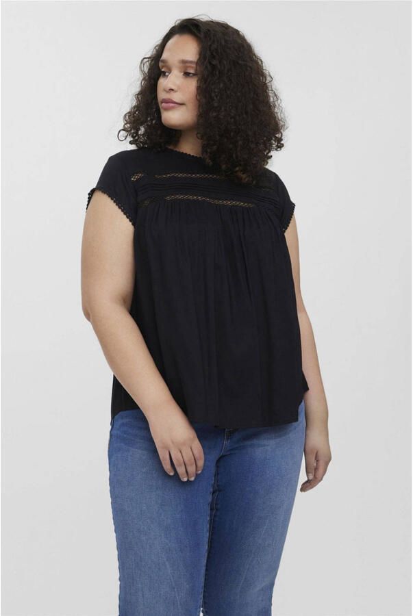 Vero Moda Curve Shirt VMDEBBIE PLEAT S L TOP WVN GA CURVE NOOS