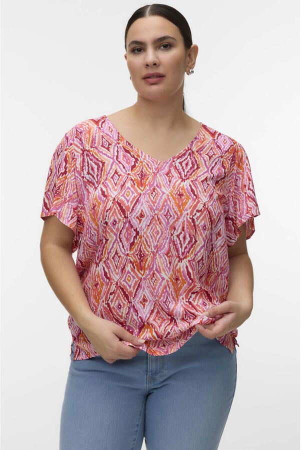 VERO MODA CURVE top oranje