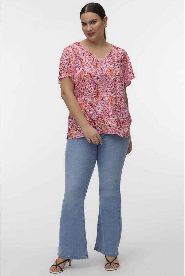 VERO MODA CURVE top oranje - Foto 2