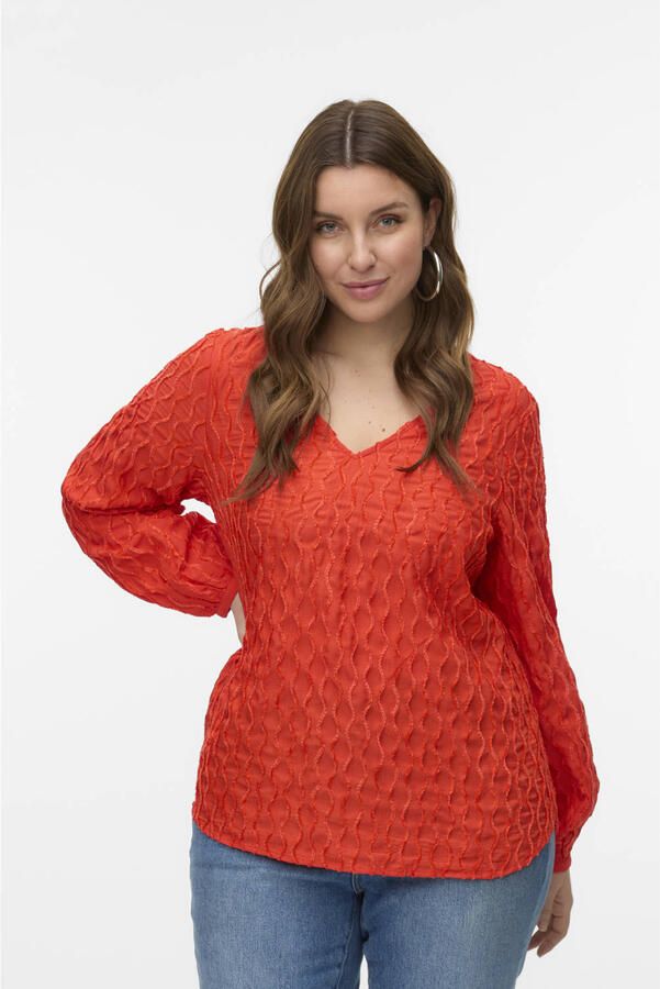 VERO MODA CURVE top rood - Foto 1