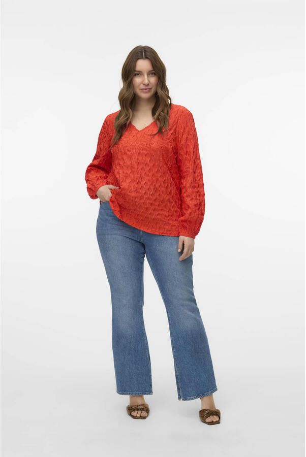 VERO MODA CURVE top rood - Foto 2