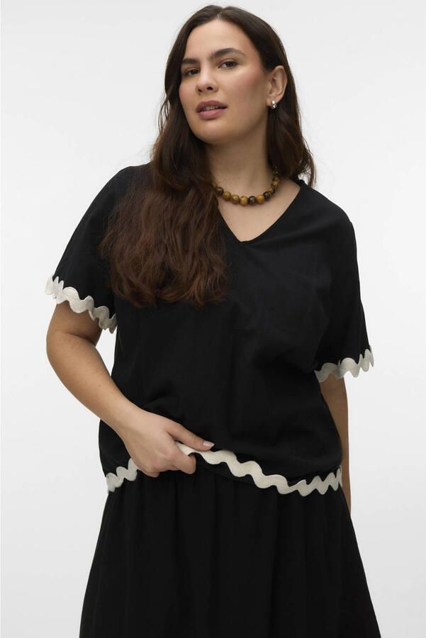 VERO MODA CURVE top zwart