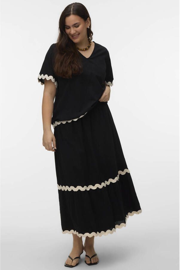 VERO MODA CURVE top zwart - Foto 3