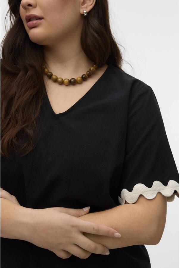 VERO MODA CURVE top zwart - Foto 2