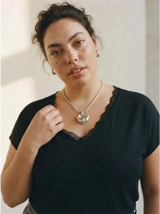 VERO MODA CURVE top zwart - Foto 2