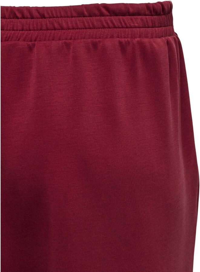 VERO MODA CURVE viscose regular fit casual broek Plus Size donkerrood - Foto 2