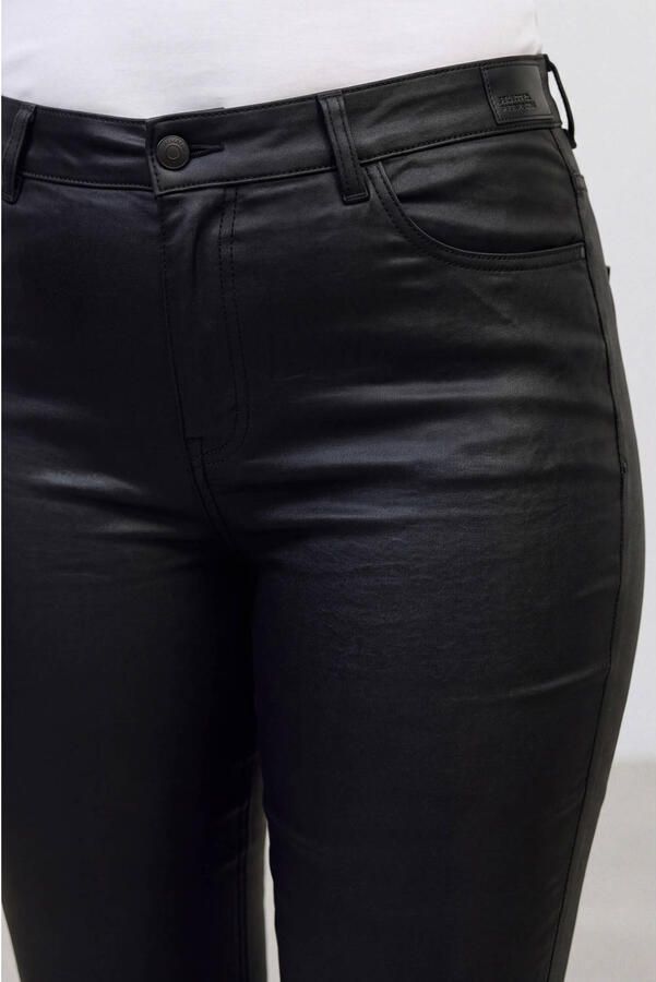 VERO MODA CURVE Vmcflash Mr Skinny Coated Pants Cur skinny jeans zwart - Foto 3