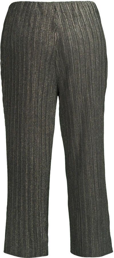VERO MODA CURVE wide leg high waist broek zilver met glitter - Foto 3