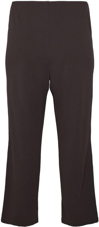 VERO MODA CURVE wide leg pantalon Plus Size donkerbruin - Foto 5