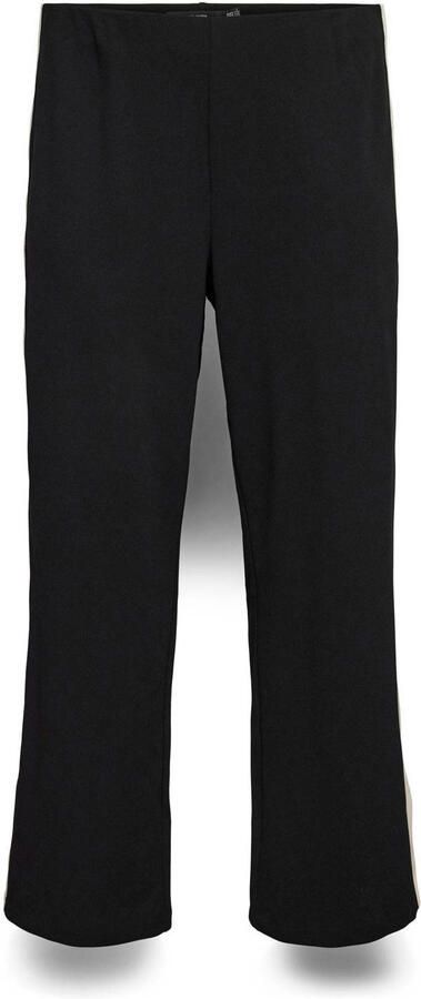 VERO MODA CURVE wide leg regular waist casual broek zwart