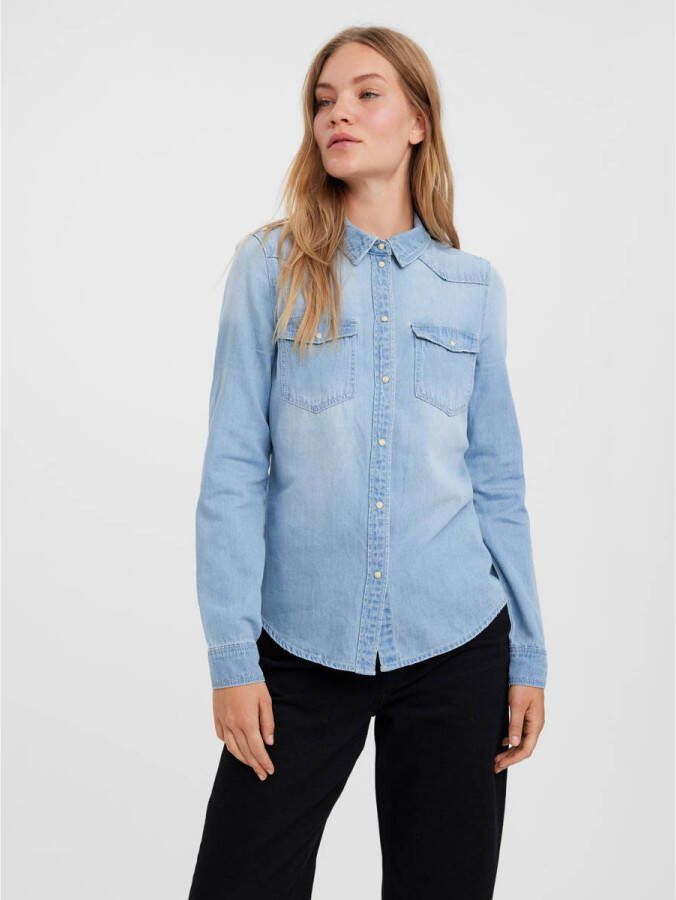 Vero Moda Jeans blouse VMMARIA LS DENIM SLIM SHIRT MIX NEW - Foto 4