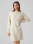Vero Moda Gebreide jurk VMGOLDNEEDLE LS SHORT HIGHNECK DRESS - Thumbnail 1