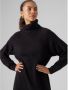 VERO MODA gebreide jurk VMDANIELA van gerecycled polyester zwart - Thumbnail 1