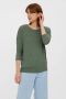 VERO MODA gebreide top VMCARLA van gerecycled polyester zwart - Thumbnail 1