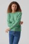 Vero Moda Stijlvolle gebreide trui voor modebewuste vrouwen Groen Dames - Thumbnail 1