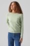 VERO MODA gebreide trui VMDOFFY van gerecycled polyester groen - Thumbnail 1