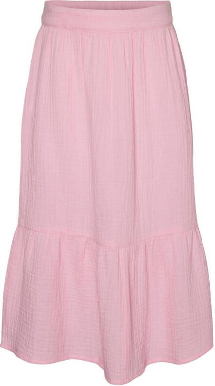 VERO MODA GIRL rok VMNATALI met volant roze