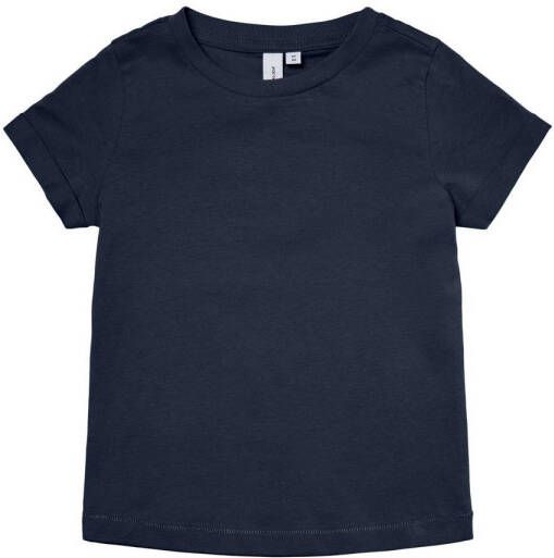 VERO MODA GIRL T-shirt VMPAULA donkerblauw Meisjes Katoen Ronde hals 146 152