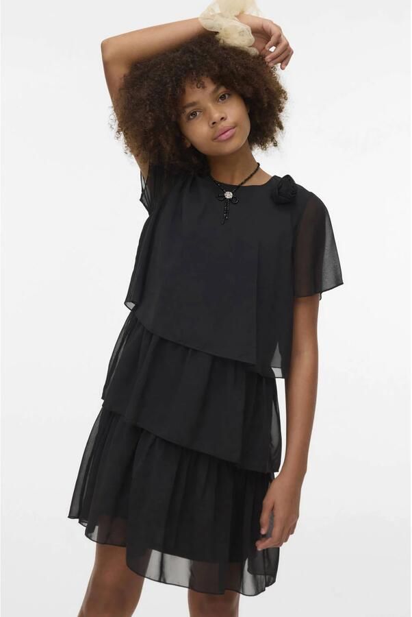 VERO MODA GIRL A-lijn jurk zwart