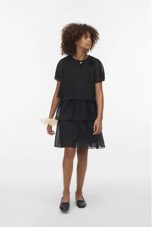 VERO MODA GIRL A-lijn jurk zwart - Foto 2