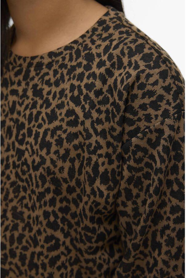VERO MODA GIRL blousetop met panterprint groen - Foto 2