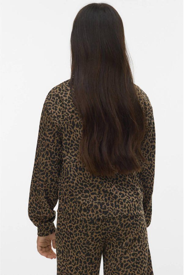 VERO MODA GIRL blousetop met panterprint groen - Foto 3