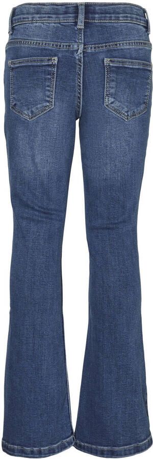 VERO MODA GIRL flared jeans VMRIVER medium blue denim Blauw Meisjes Stretchdenim 146 - Foto 3