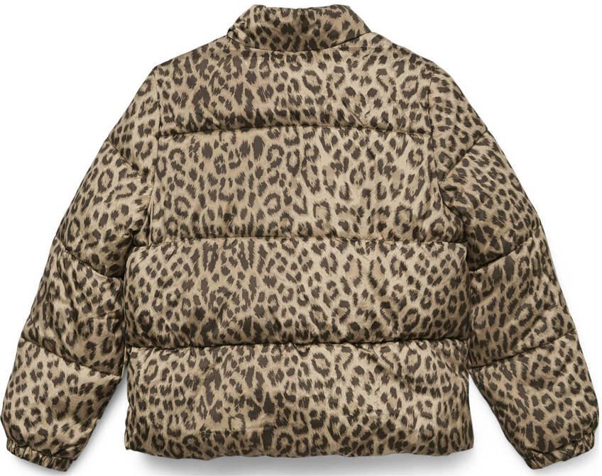 VERO MODA GIRL gewatteerde jas lichtbruin Meisjes Polyester Opstaande kraag - Foto 2