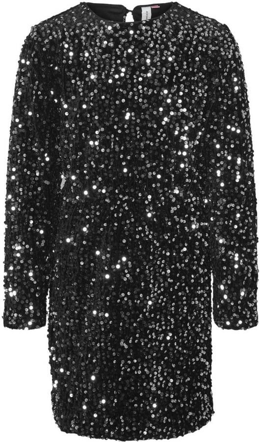 VERO MODA GIRL jurk VMBELLA zwart zilver