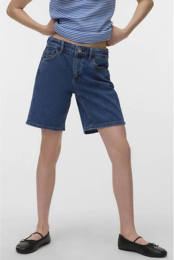 VERO MODA GIRL short medium blue denim