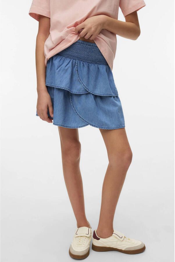 VERO MODA GIRL spijkerrok light blue denim