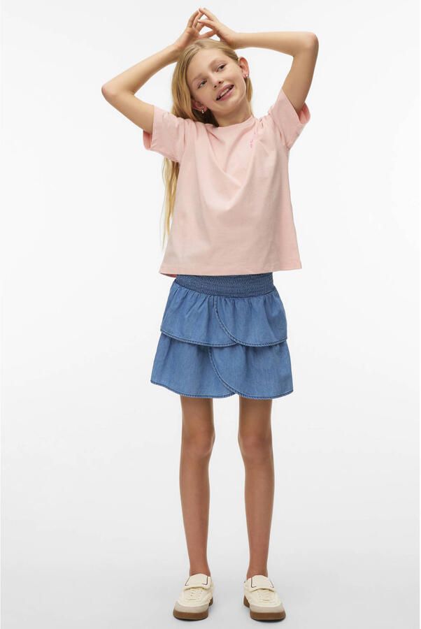 VERO MODA GIRL spijkerrok light blue denim - Foto 3