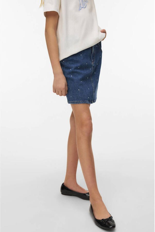 VERO MODA GIRL spijkerrok medium blue denim - Foto 3