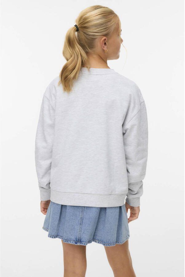 VERO MODA GIRL sweater grijs melange - Foto 3