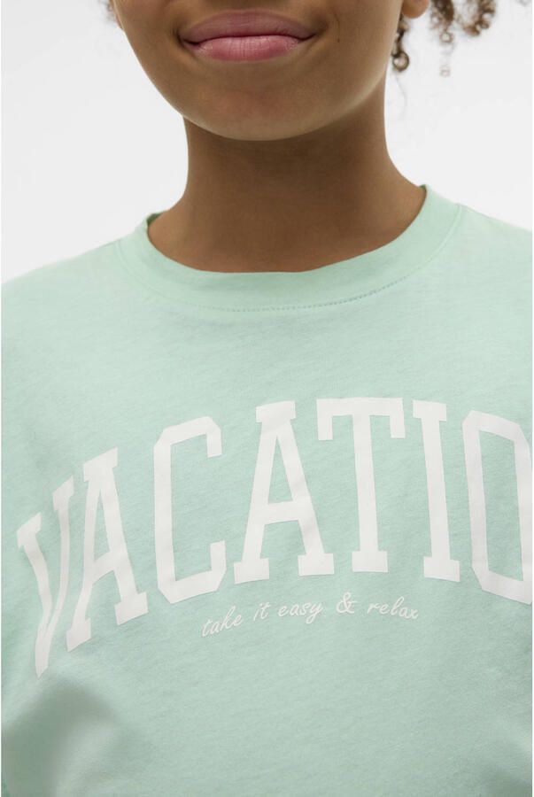 VERO MODA GIRL T-shirt groen - Foto 3