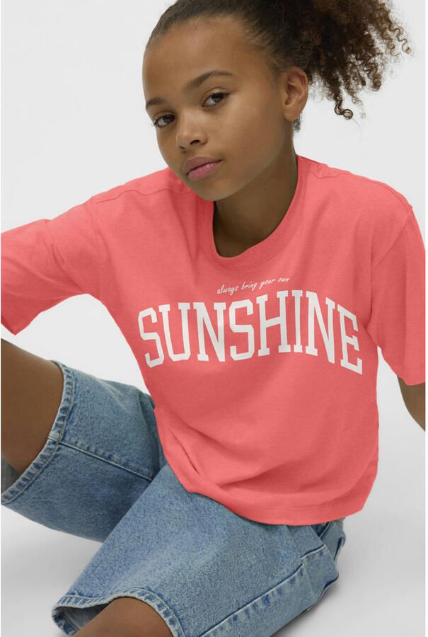 VERO MODA GIRL T-shirt roze