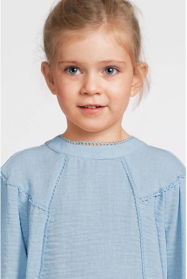 VERO MODA GIRL top VMCHRIS lichtblauw Meisjes Polyester Ronde hals Effen 152 - Foto 2